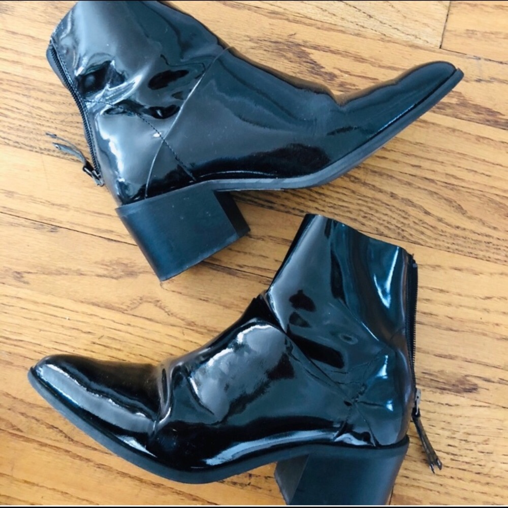 Leather topshop shoes